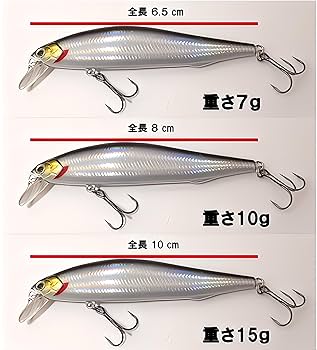 ミノー 釣り用ルアー 2個セット 約10cm 6個セット】 ハードルアー ルアーセット 8.5cm/85mm 10g